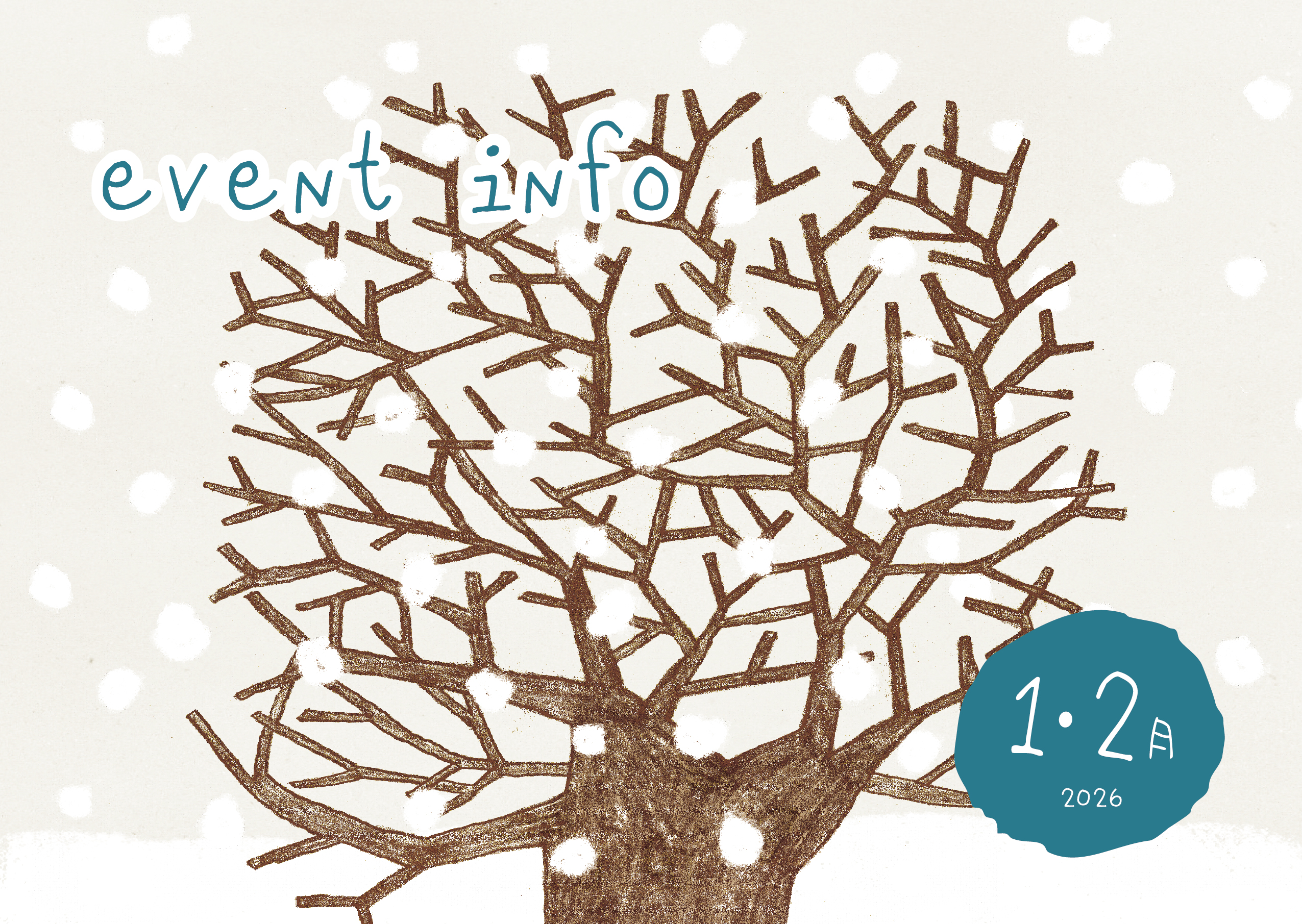 【イベント】1•2月イベントのお知らせ